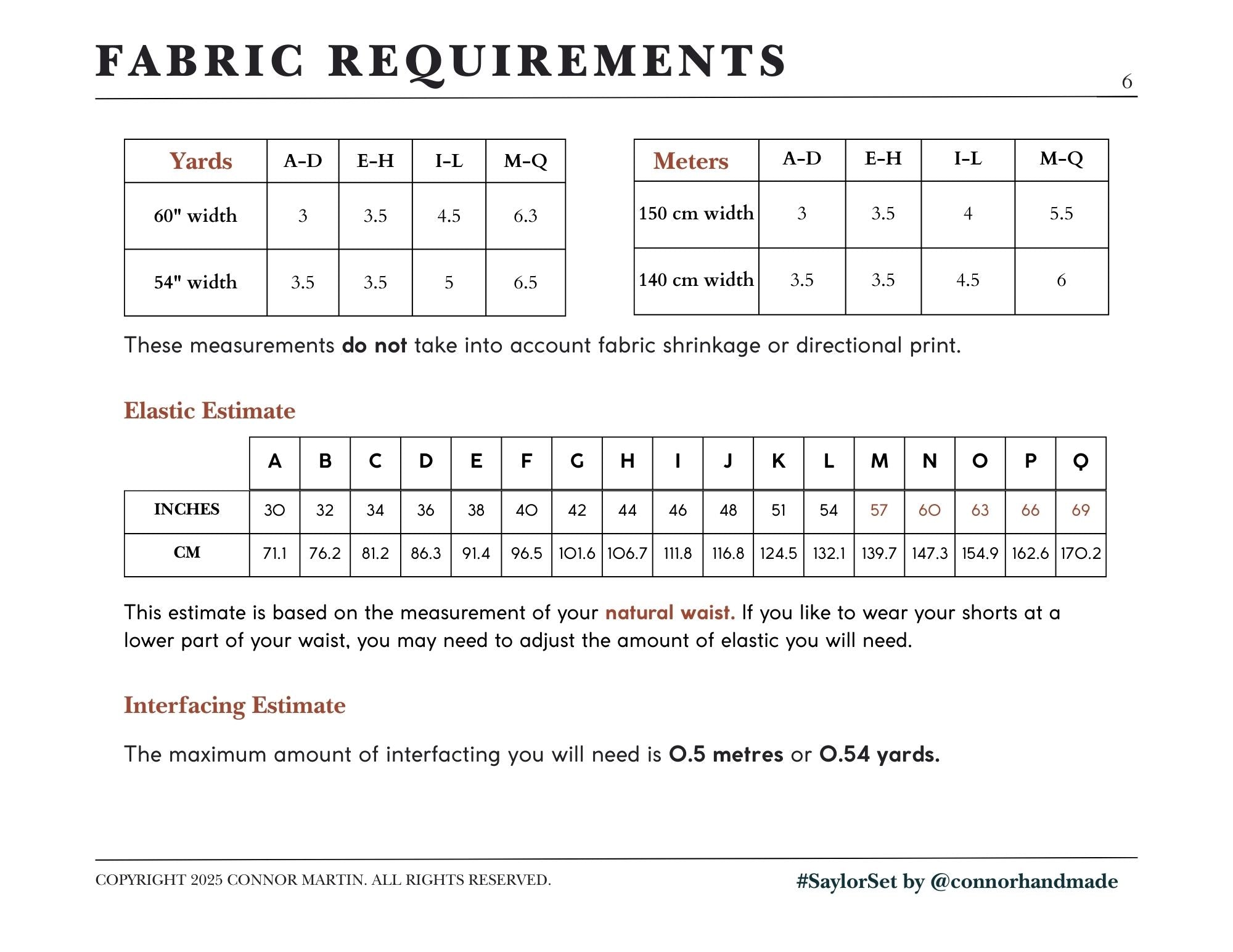 Saylor Set PDF Sewing Pattern