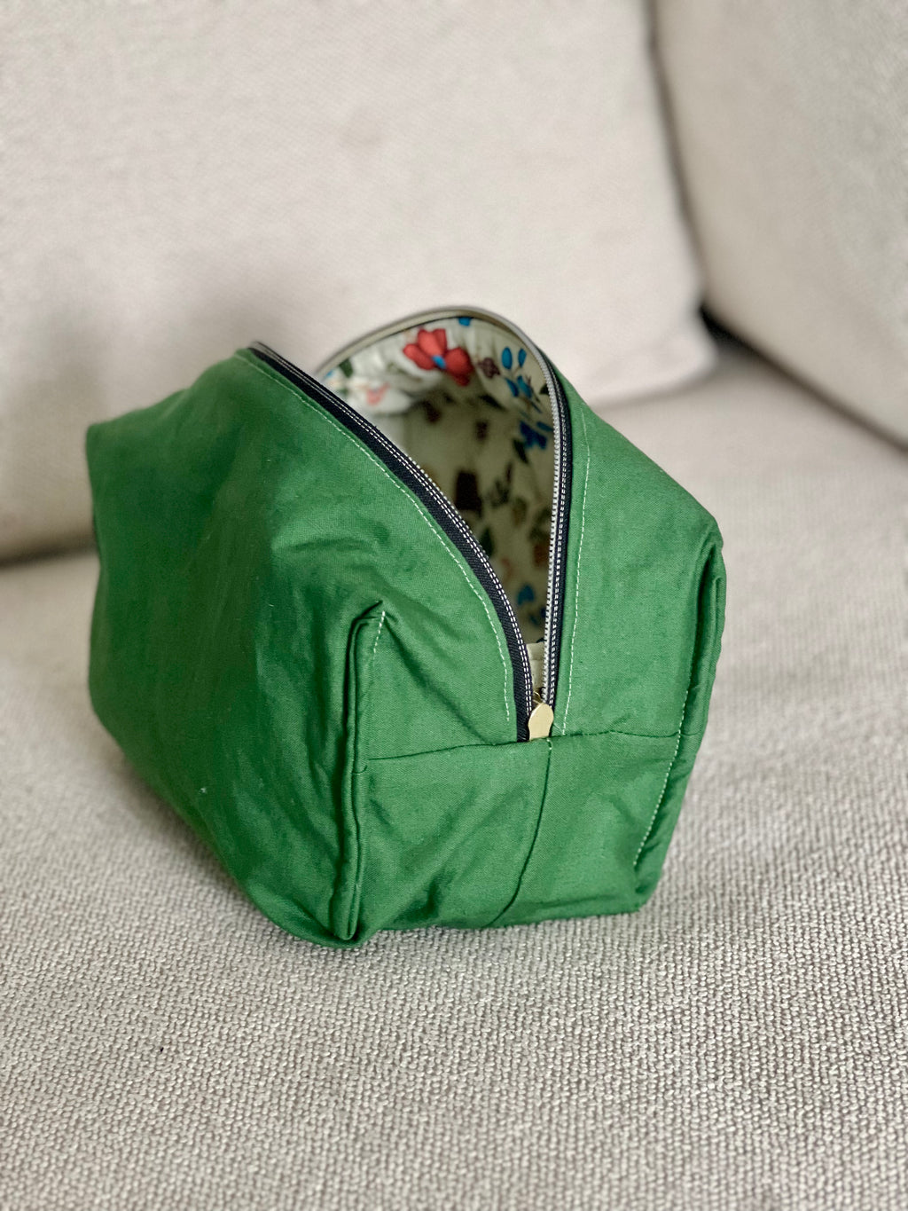 Quilted Pouch - Large (Cream)