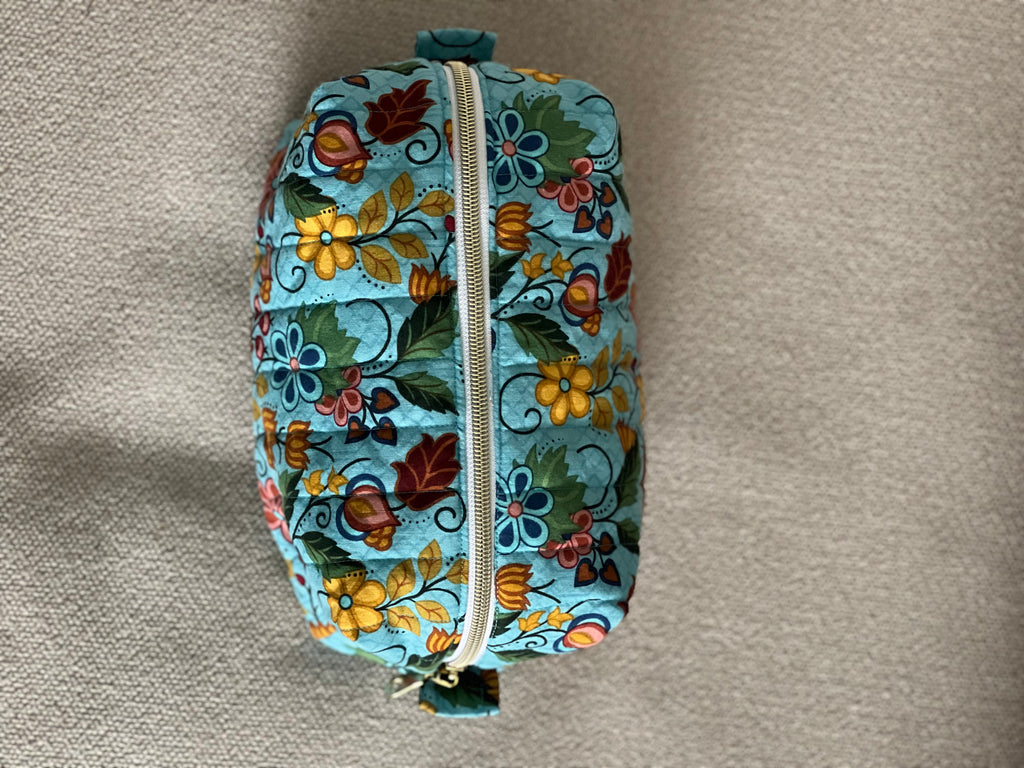 Quilted Pouch - Blue (Large)