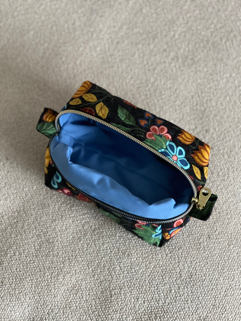 Quilted Pouch - Black (Small)